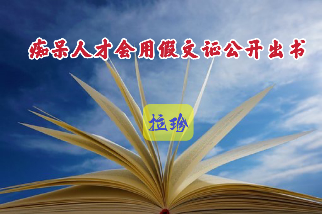 痴呆人才会用假文证公开出书