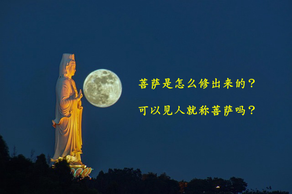 菩萨是怎么修出来的？可以见人就称菩萨吗？