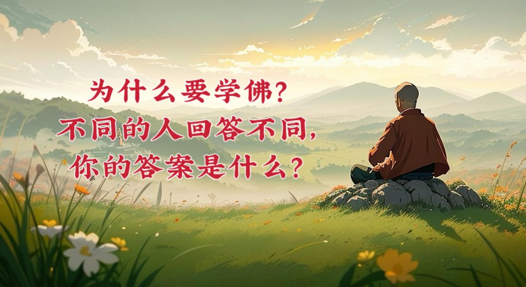 为什么要学佛?不同的人回答不同,你的答案是什么?