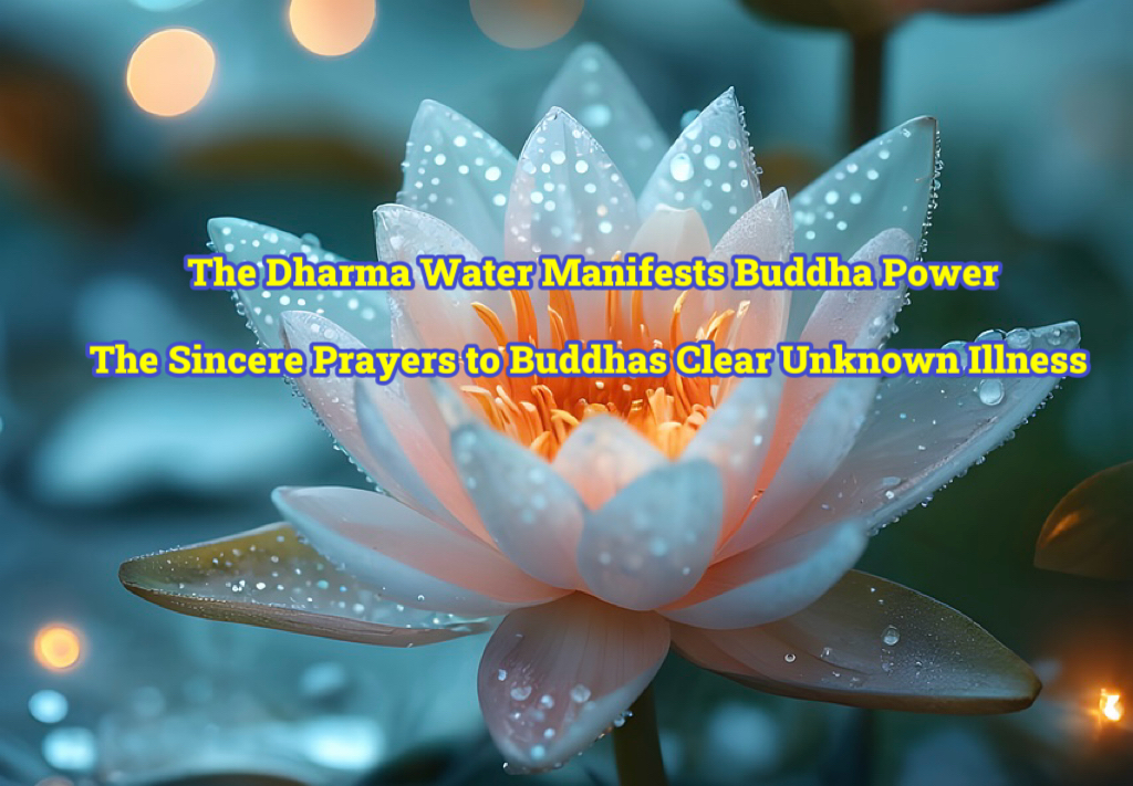 The Dharma Water Manifests Buddha Power The Sincere Prayers to Buddhas Clear Unknown Illness