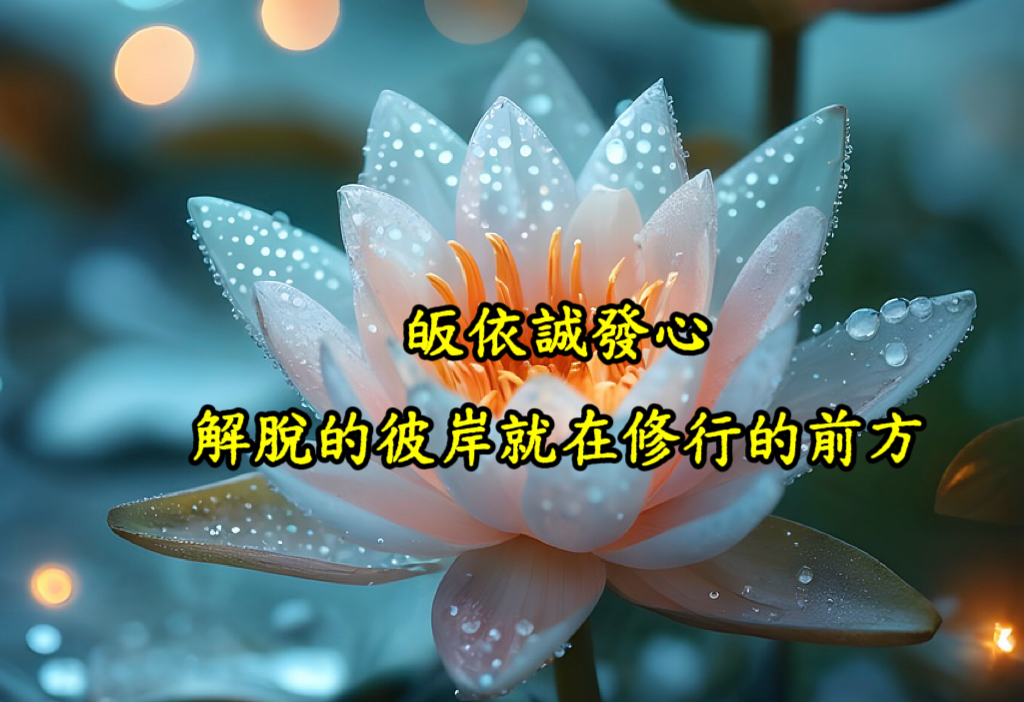 皈依誠發心,解脫的彼岸就在修行的前方